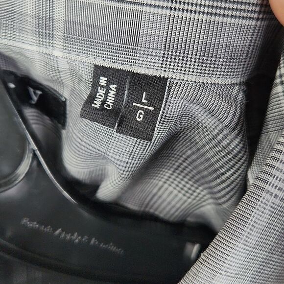 Theory Mens Long Sleeve Plaid Print Button Down Shirt Size Large - Picture 4 of 8